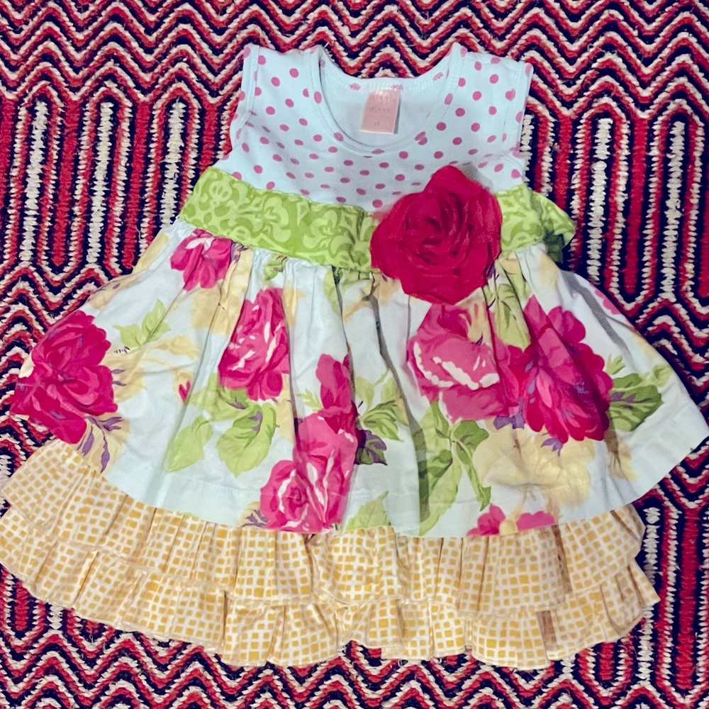 Precious Giggle Moon Dress, 3T, VGUC